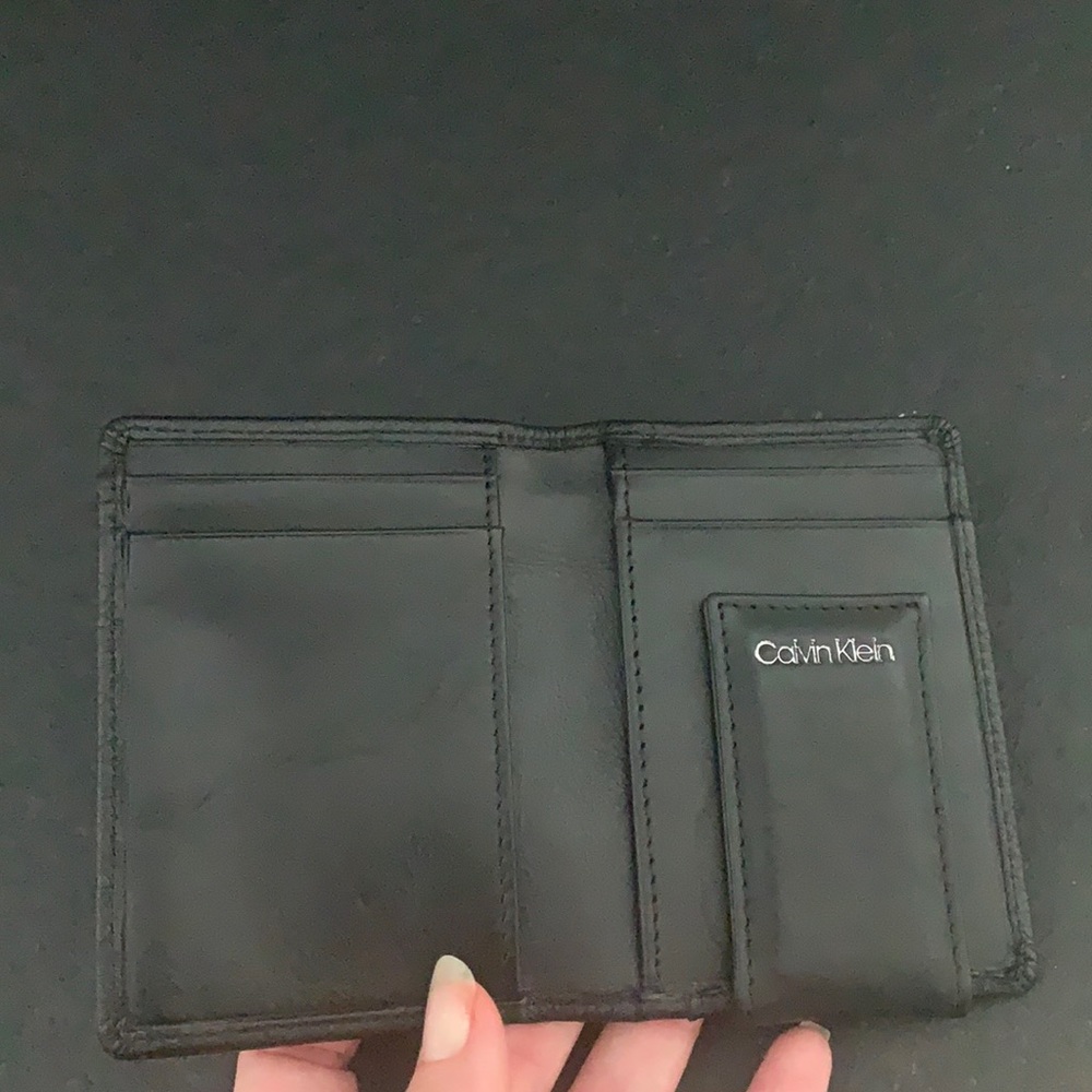 Mens calvin klein wallet with money clip built in